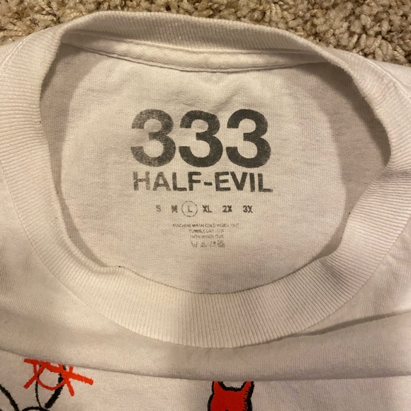 Half Evil 333 Short Sleeve T-Shirt - Picture 3 of 4